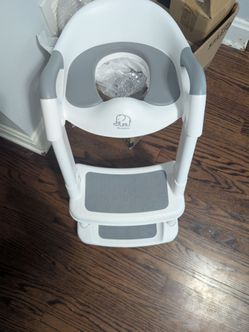 Potty seat with stairs