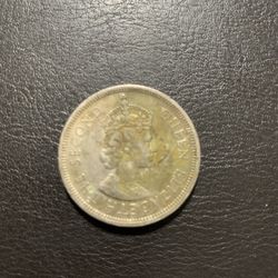 1960 Hong Kong ONE DOLLAR The Second Queen Elizabeth
