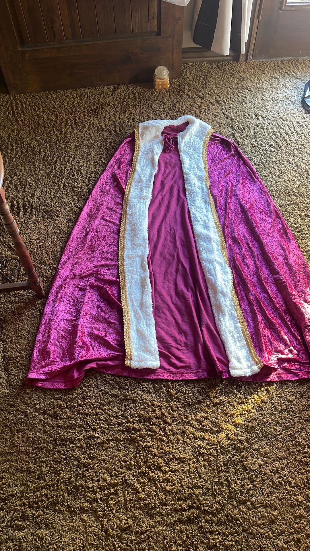 King Or Queen Royalty Cape Halloween Costume Adult Sizes