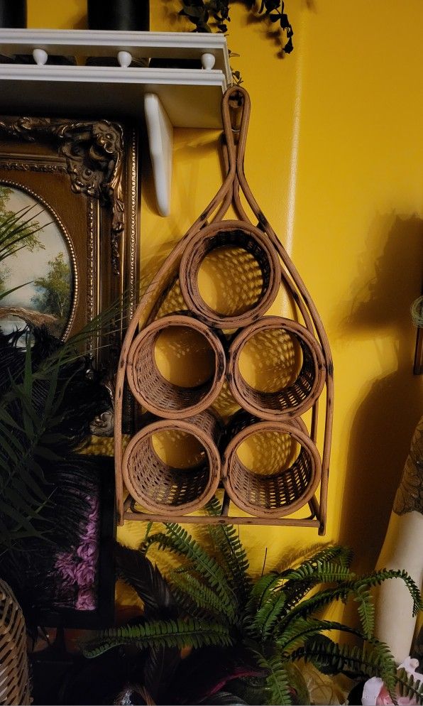Rattan Wine Rack