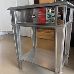 Mirrored Night Stand 