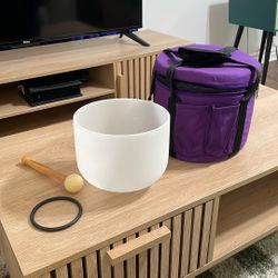 Crystal Sound Bowl Throat Chakra F Note