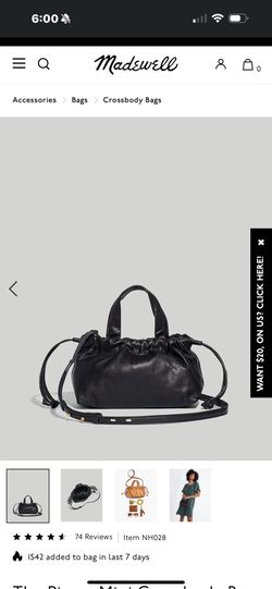 Pizza bag madewell leather mini tote