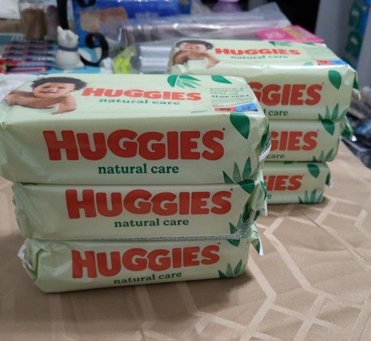 6 Packs Huggies Baby Wipes