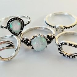 New, Lot Of 15 Rings Size 6
