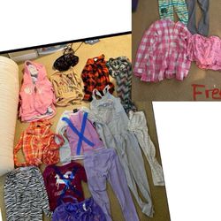 Girl clothes 6T 12 + free 4 pieces lot