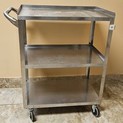 McKesson Utility Cart, Stainless Steel