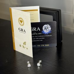 MOISSANITE STUD EARRINGS - New - $100 OBO