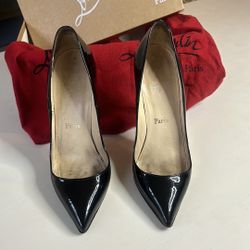 Christian Louboutin So Kate Black Heels 