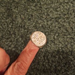 925 Sterling Silver Heavy Antique Sz 6.5