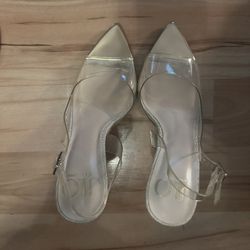 Clear & Gold JLo Heels