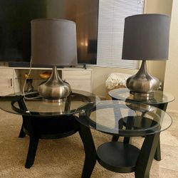 COFFEE TABLE &  END TABLES & LAMPS