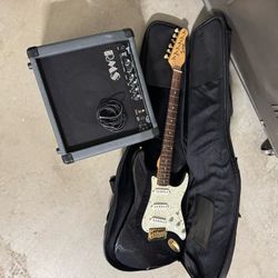 Arbor Electric Bass Guitar + RMS G20 Amplifier 