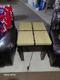 2 marble like tables