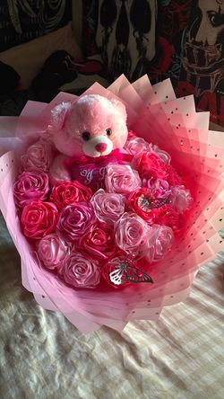 Pink flower ramo