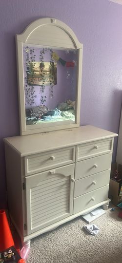 White dresser