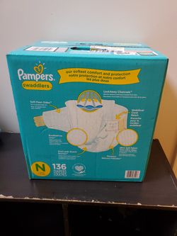 Pampers Swaddlers Size N Newborn 136ct Thumbnail