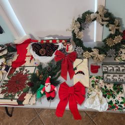 LOTS of Holiday Decorations, Light Up Wreath & Much More!