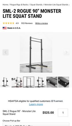 Rogue monster lite 90” with pull-up bar
