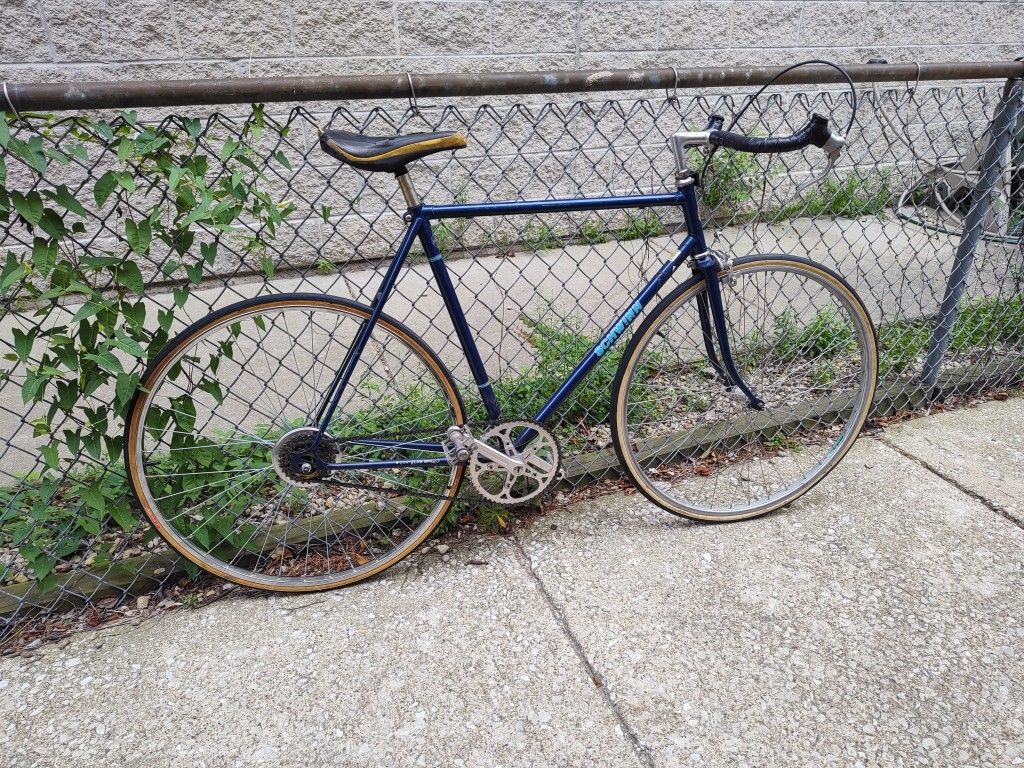 Tall Frame Electric Blue Schwinn Singlespeed Road Bike W Bullhorn