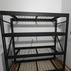 4-Shelf Metal Industrial Duty Freestanding Garage Storage Shelving Unit 