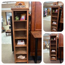 Tall Wood Bookshelf / Display Shelf $69.99