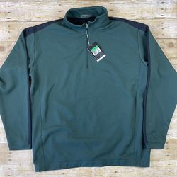 Nike Golf Therma-Fit Pullover 1/4 Zip Men’s XL Green & Black Jacket 267578