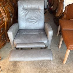 Real Leather Electric Recliner 