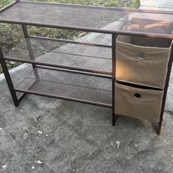 Metal Storage Bench Entryway, Closet, Garage 39 X 13 X 26