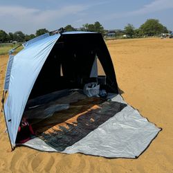 XL Beach Tent 99” Wide For 4-6 Person 
