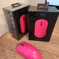 (Unopened) TWO Logitech pro x super light wireless gaming mouse