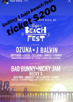 Baja fest ticket