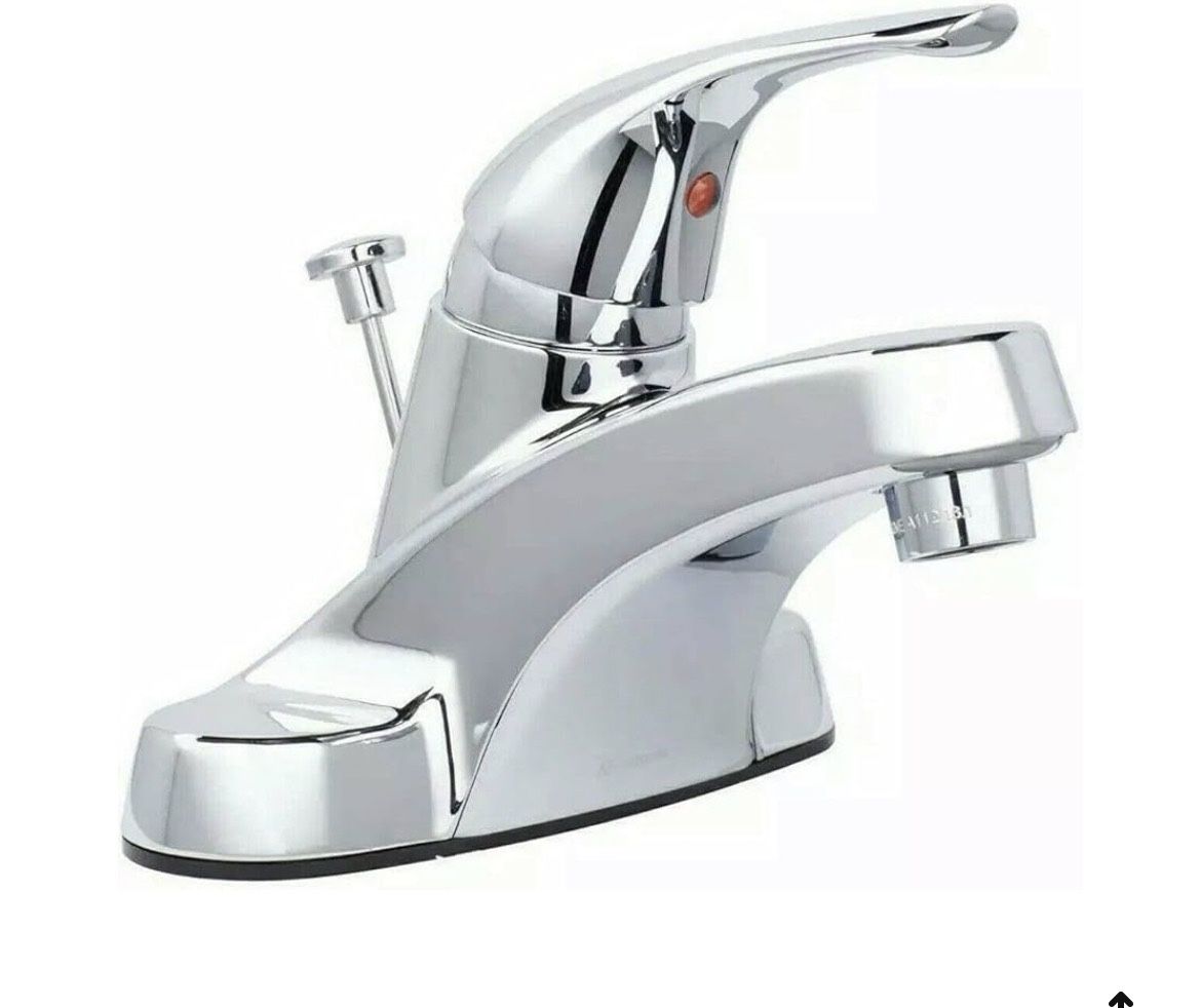 GLACIER BAY Aragon 1002 226 981 4" CENTERSET Low-ARC Bathroom Faucet/ Chrome Finish