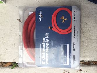 6’ dishwasher water supply kit