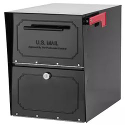 Post Mount Parcel Mailbox with High Security Reinforced Lock