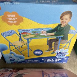 Blues Clues folding kids table & chairs