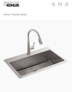 KOHLER Single Bowl Drop-In or Undermount combo