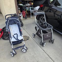 Two Used Strollers, Chicco 