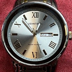 New Armitron Mens Two Tone Bracelet Style Watch