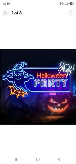 Happy Halloween LED Sign Ghost Neon Light Light Up Acrylic Sign Bar 3.29ft New Price Firm Corona92879