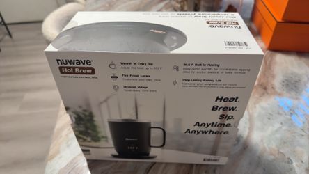 Nuwave Self-Heating Coffee Mug with Charging Base, 16oz Heated Coffee Cup, 5Hr Cordless Runtime