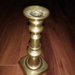 Antique Brass Candlestick Handmade 18th/19th Century