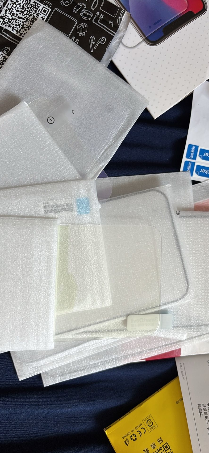 NEW- iPhone 15/14 plus 6.7-Inch, Glass Film screen protector. 3 pieces -Only $5 -3 glasses