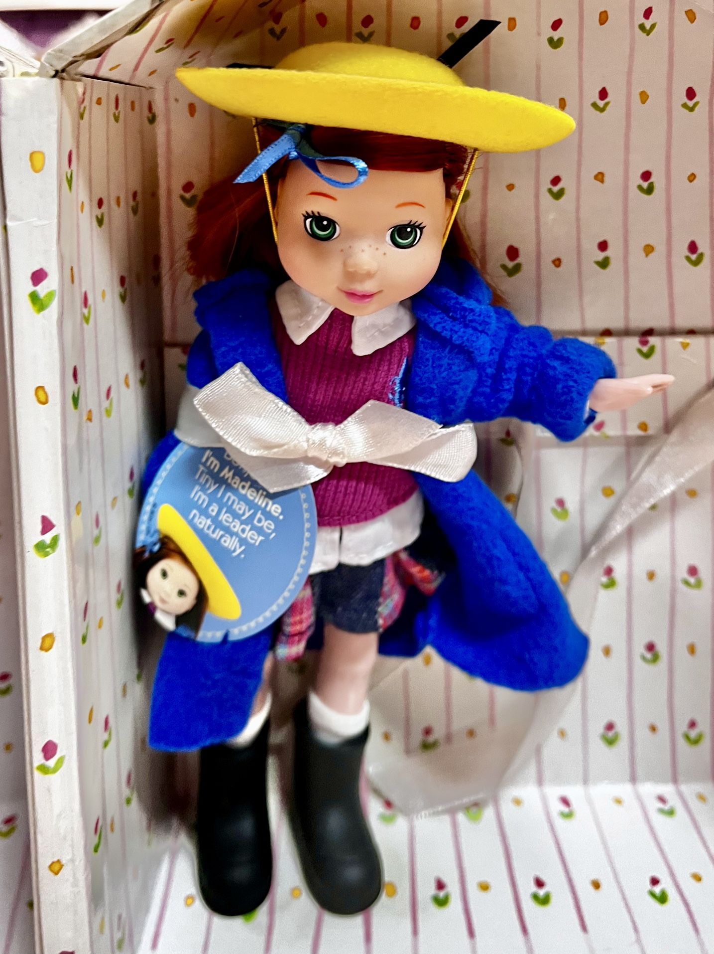 Vintage Collectible Madeline Doll & Trunk