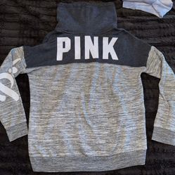 Victoria Secret Pink Cowls Neck Pull Over Size Medium