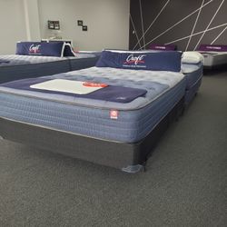 Handmade American Bed And Foundation.