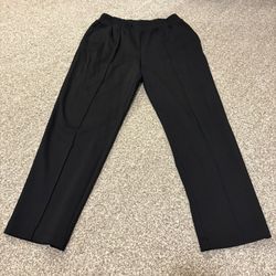 Women’s Elastic Waist Black Dress Pants