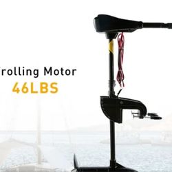 46LBS Thrust Electric Trolling Motor for Fishing Boats Freshwater and Saltwater Use
