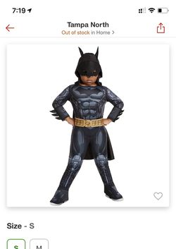 Toddler Batman costume