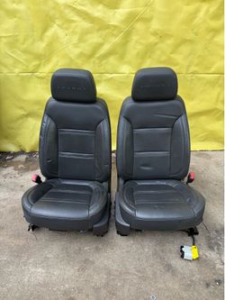 OEM GMC Denali Black Leather Seats